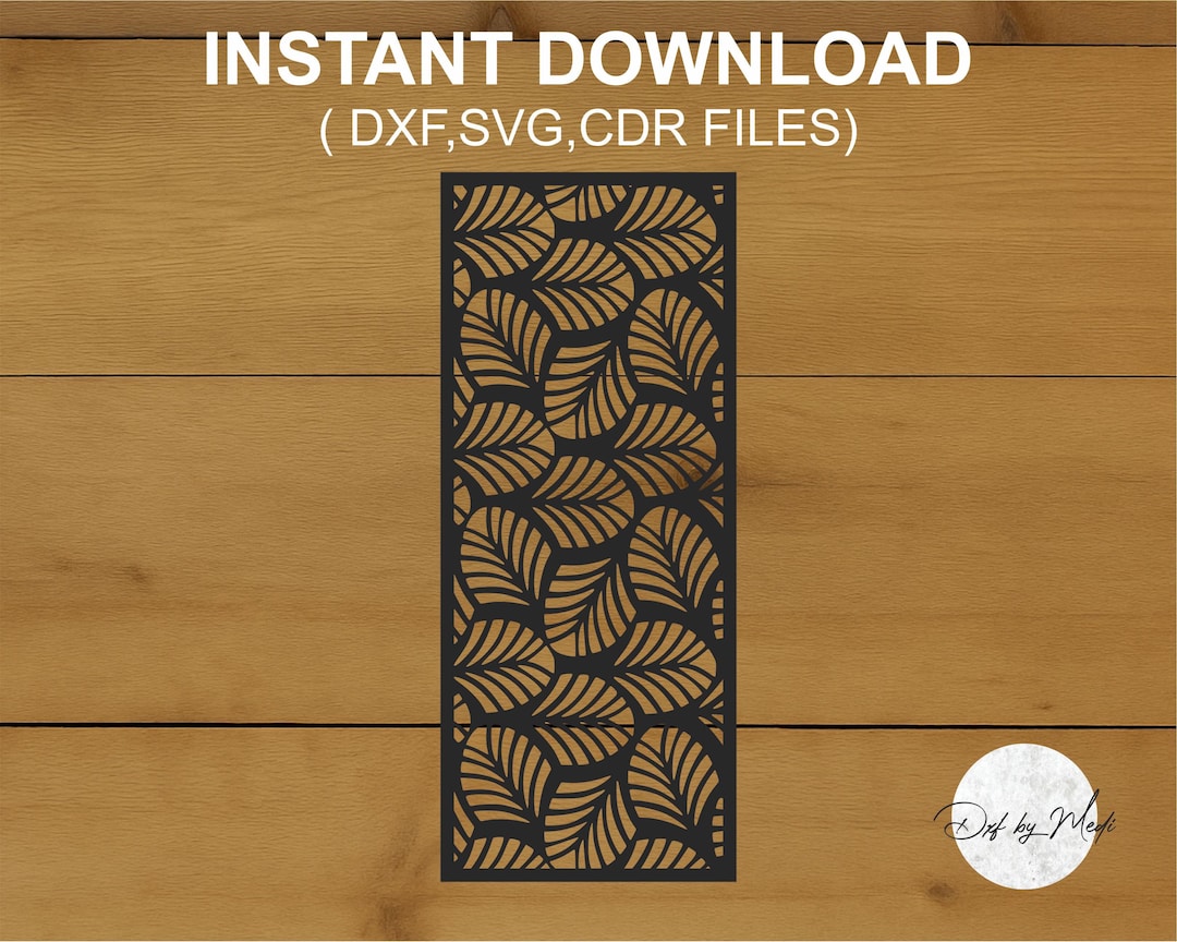 Tropical Leaf Panel Dxf Cdr SVG | Laser Cut Wall Art, Privacy Screen ...