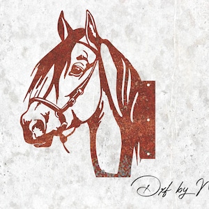 Peeking Horse Tree Stake DXF svg Files - Instant Download for Laser, Plasma, Waterjet Cutting