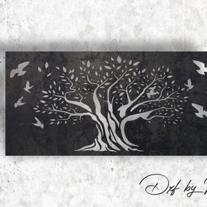 Tree Panel Design - SVG DXF Files for Plasma and Laser Cutting