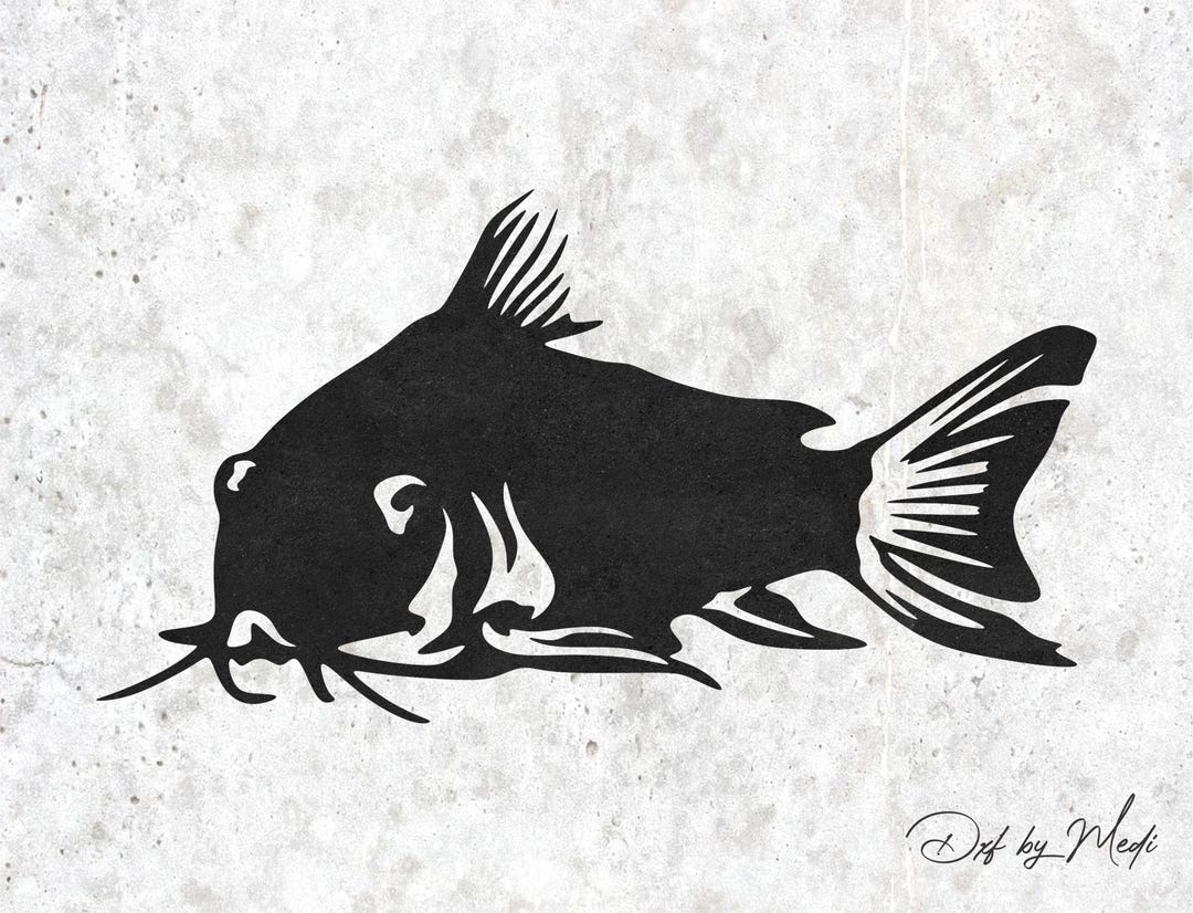 Catfish Fish DXF & SVG Files | Ready-to-cut for CNC, Laser, Plasma ...