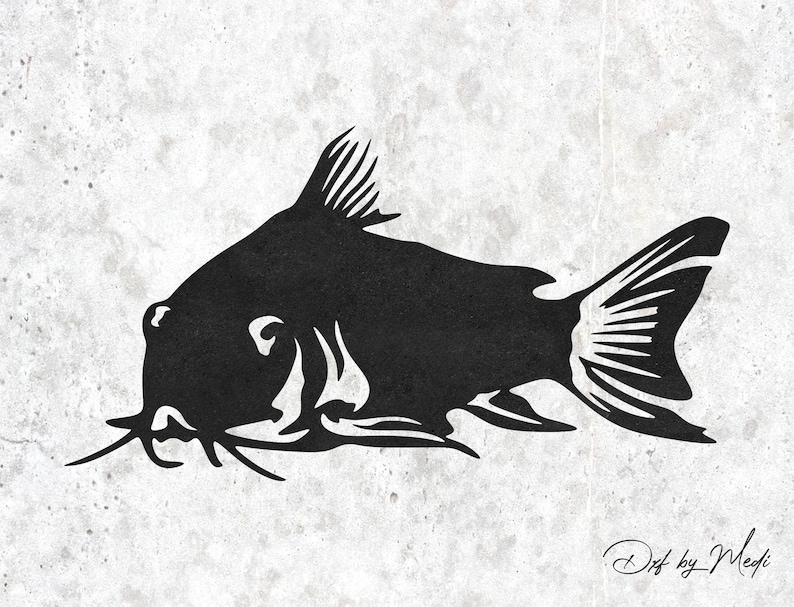 Catfish Fish DXF & SVG Files | Ready-to-cut for CNC, Laser, Plasma ...