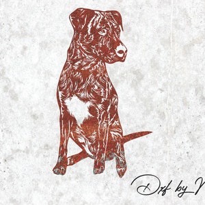 Dog - DXF SVG File for Cnc plasma laser Cutting - Coastal Decor & DIY Projects