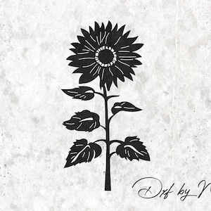 Girasole - File SVG DXF per taglio al plasma e laser - file digitali