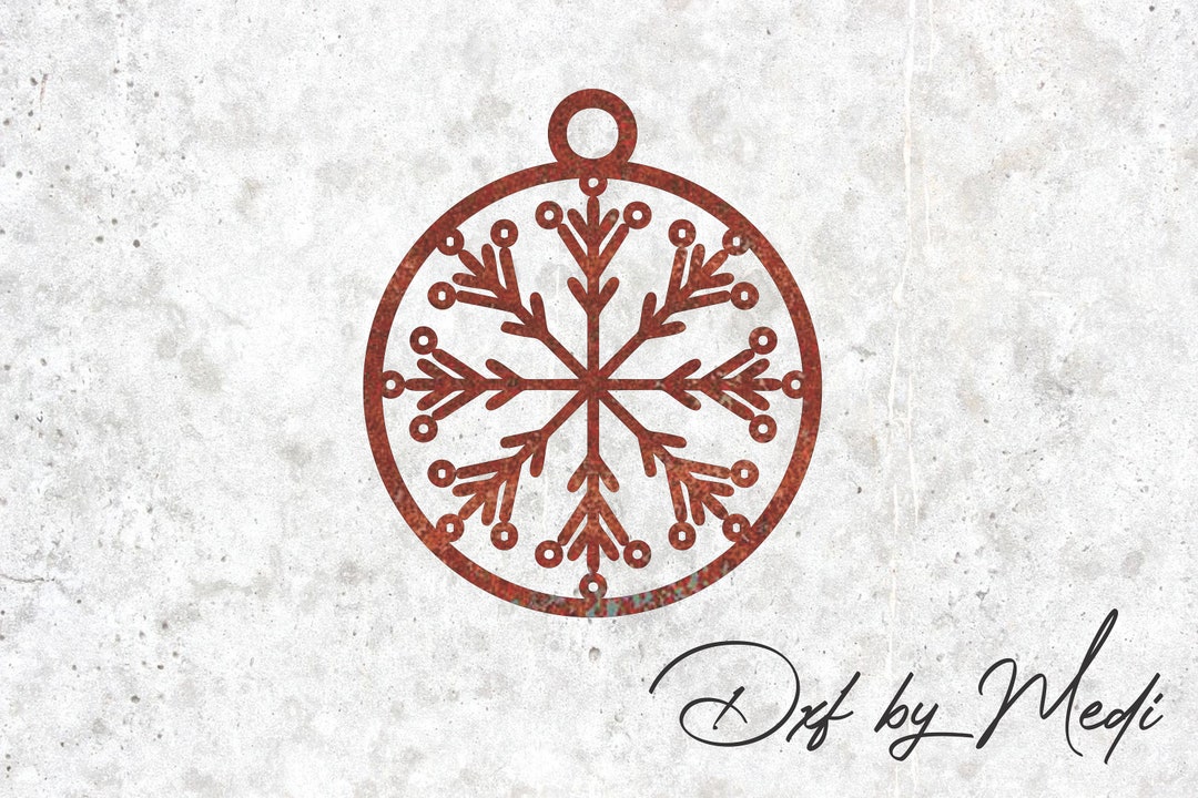 Christmas Ornament DXF SVG Files for Plasma Cnc Laser Waterjet Ready to