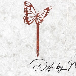 Butterfly Stake DXF Cut File: Laser and Plasma CNC Cutting
