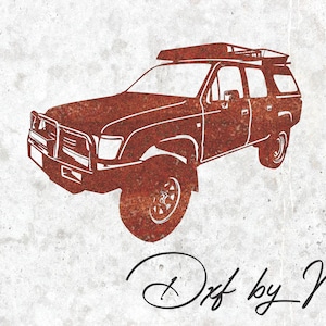 Car 4x4 Design - DXF SVG Files for CNC Plasma, Laser, and Waterjet Cutting