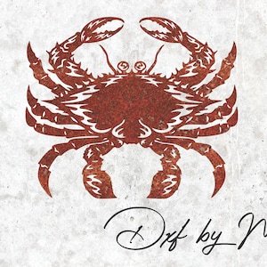 Blue Crab - DXF SVG File for CNC Plasma, Laser cut, and Waterjet Cutting