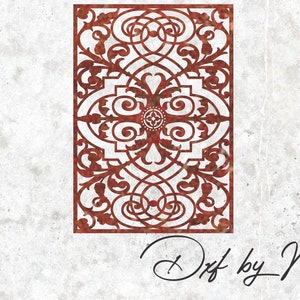 Decorative Slotted Panel: CNC Laser Cut File (DXF SVG)