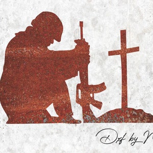Remembrance Day. Silhouettes of soldiers DXF svg Files - Instant Download for Laser, Plasma, Waterjet Cutting, ready to cut