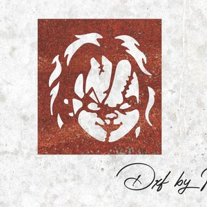 Chucky Halloween Clipart: CNC Plasma Laser Cut Files (DXF SVG)