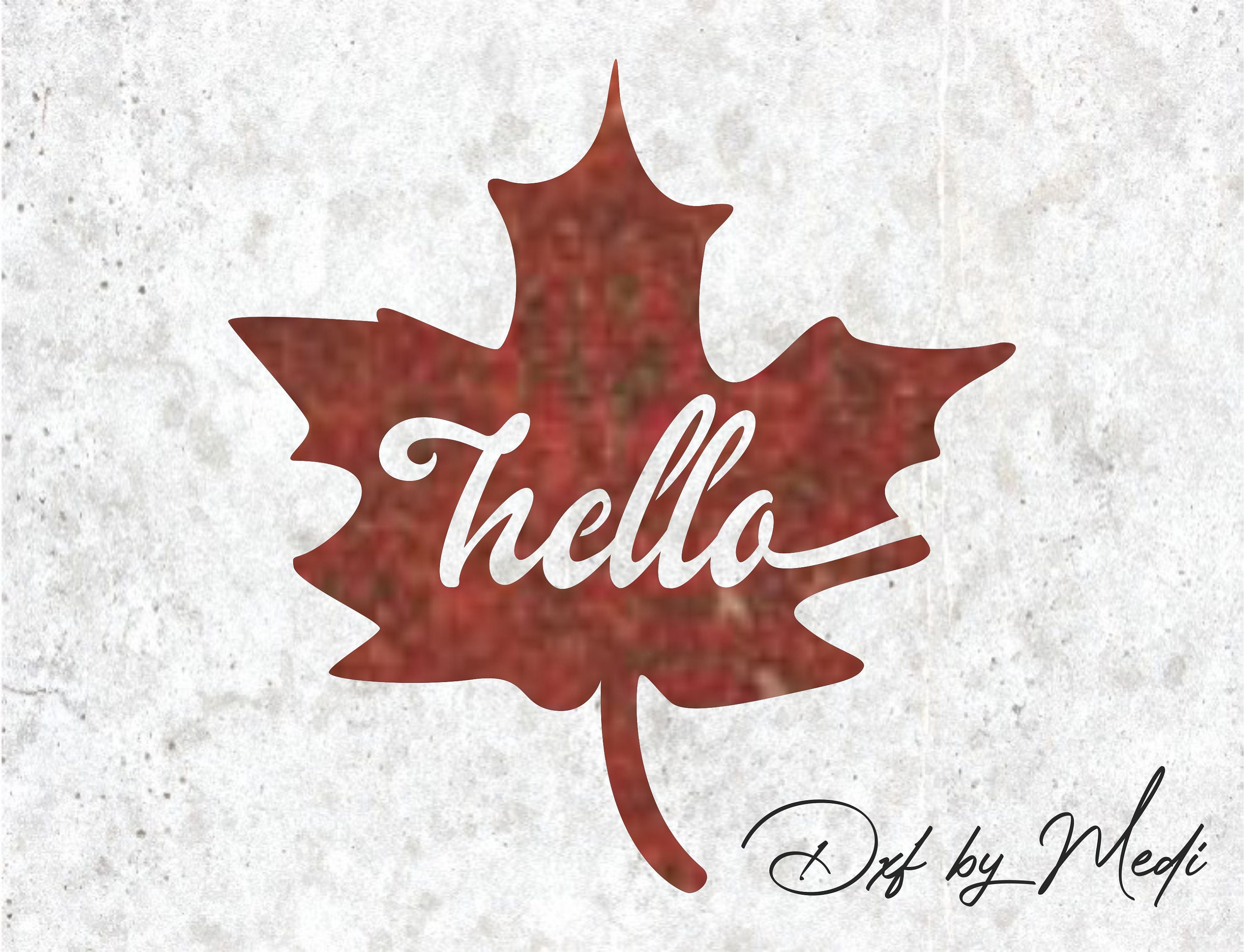Hello Fall DXF SVG Files for Plasma Cnc Laser Waterjet Ready to Cut ...