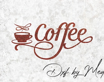 Coffee Cup Sign DXF Cut File: Laser & Plasma CNC Cutting