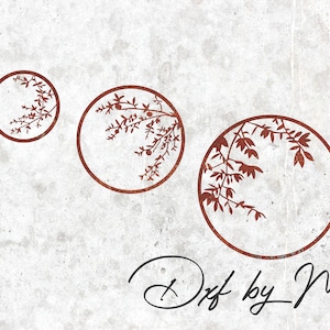 Tree Branch Wall Art DXF File: CNC Laser Plasma Cut, Set of 3