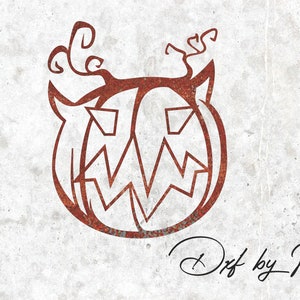 Halloween Pumpkin SVG DXF: CNC Plasma Laser Cut File