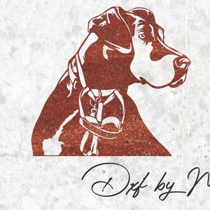 Great Dane Dog Face Wall Art | DXF SVG File for CNC Plasma, Laser, and Waterjet Cutting