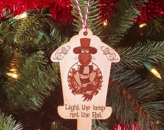 The Muppet Christmas Carol Ornament Rizzo the Rat, Light the Lamp