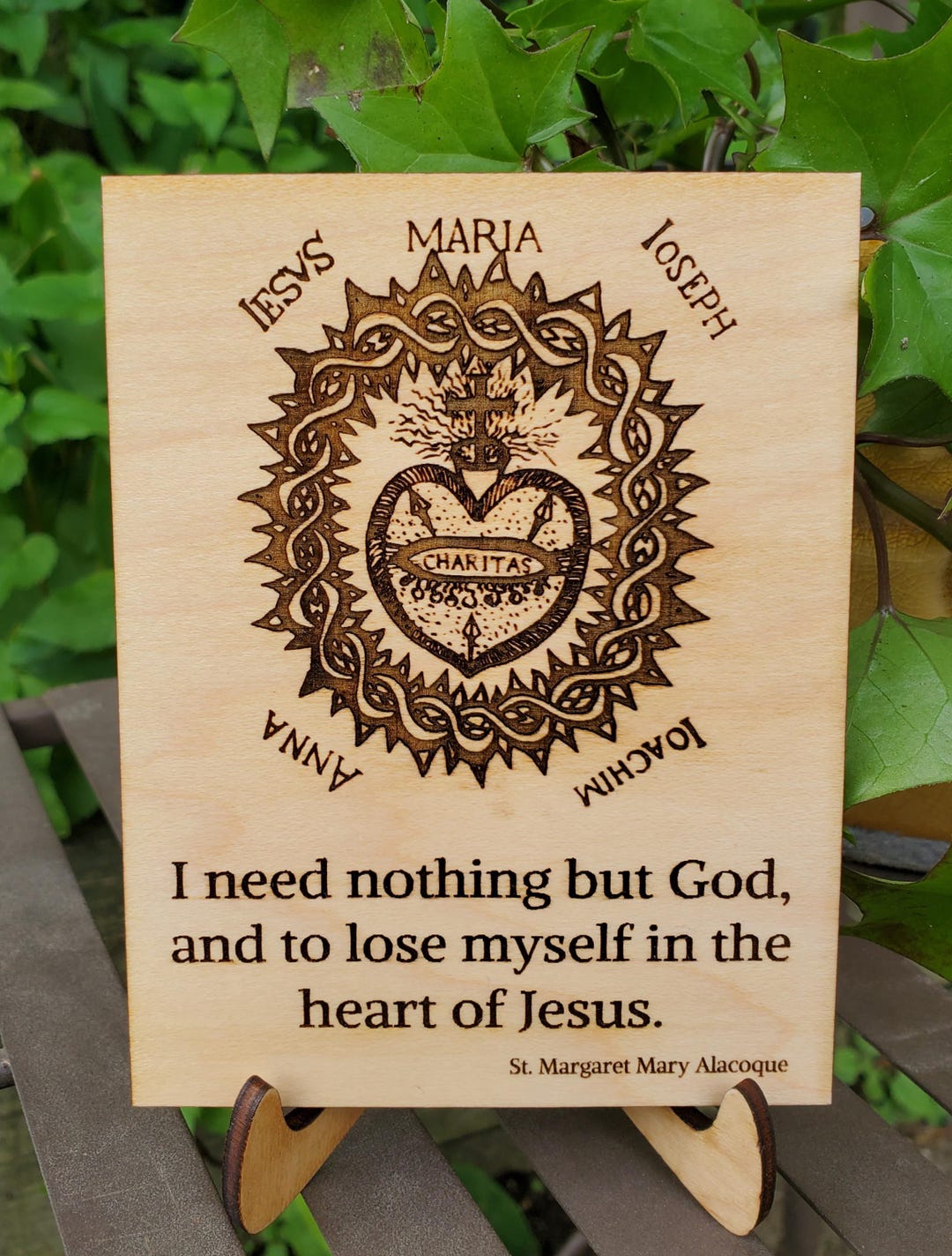 Original Sacred Heart of Jesus Engraving Drawn by St. Margaret Mary ...