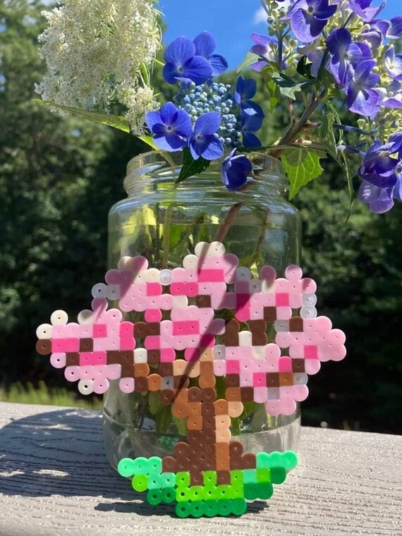 Perler Bead Cherry Blossom Tree - Etsy