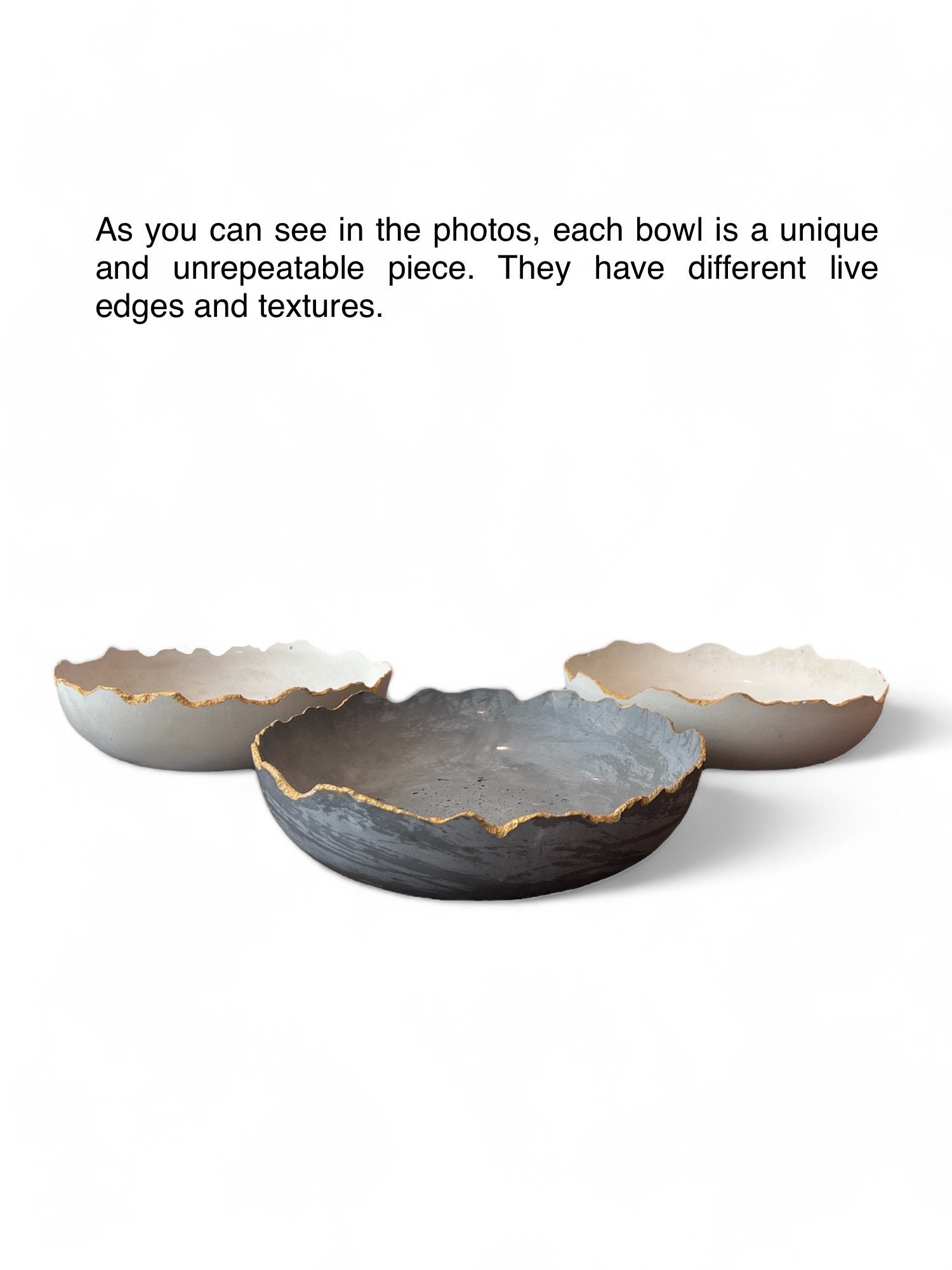 Large Concrete Bowl: Entryway Key Holder, Modern Centerpiece - Etsy