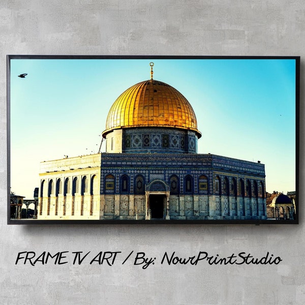 Samsung Frame TV Art / Islamic Frame TV Art / Modern Islamic Wall Art / Arabic Digital TV Art / Masjid Al Aqsa / Jerusalem Art