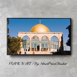 Samsung Frame TV Art / Islamic Frame TV Art / Modern Islamic Wall Art / Arabic Digital TV Art / Masjid Al Aqsa / Jerusalem Art
