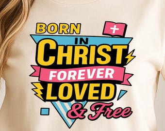 Christian Retro PNG Design | Everyday Christian Sublimation Design PNG SVG | Inspirational faith | christian svg | colorful christian shirt