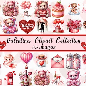 Valentinstag Clipart Bundle, Aquarell Valentinstag Clipart, Valentinstag Clipart, Valentinstag Clipart, Valentinstag Clipart, Valentinstag Clipart