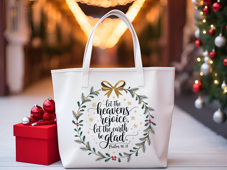 Faith Wreath Bundle for Christmas, Christian Clipart, Bible Verse Ornaments image 7