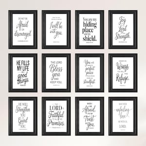 Ultimate Bible Verse Bundle | Christian Wall Art Prints | Scripture Printables | Digital Faith Decor | Inspirational Bible Quotes |Scripture
