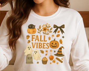 Fall Collage Design PNG | fall designs svg | fall boho png | fall vibes png svg | fall vibes tshirt | autumn vibes png | autumn girly