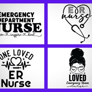 ER Nurse SVG Files Bundle: Emergency Room Designs (digital Download) - Etsy