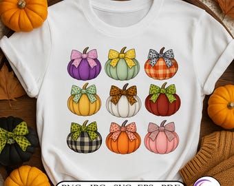 Pumpkin Coquette PNG: Fall Sublimation Design (Digital Download, Commercial Use OKAY