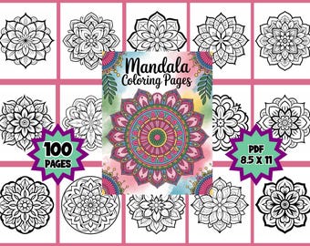 Floral Mandala Coloring Pages: Bold & Easy Designs (PDF Download)