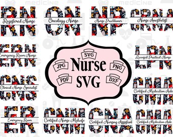 Nurse SVG Bundle, Nurse Quotes Cut Files for Cricut