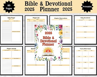 Christian Digital Bible Journal: Daily Devotional Planner (GoodNotes, iPad) (Digital Download