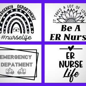 ER Nurse SVG Files Bundle: Emergency Room Designs (digital Download) - Etsy