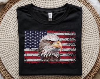 American Flag Bald Eagle PNG: Patriotic Clipart (Digital Download)