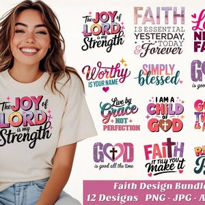 Faith PNG Bundle: Christian Designs (Digital Download)