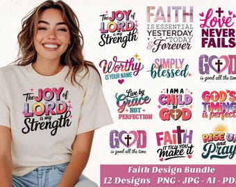 Pacote de PNG de Fé: Desenhos Cristãos (Download Digital)