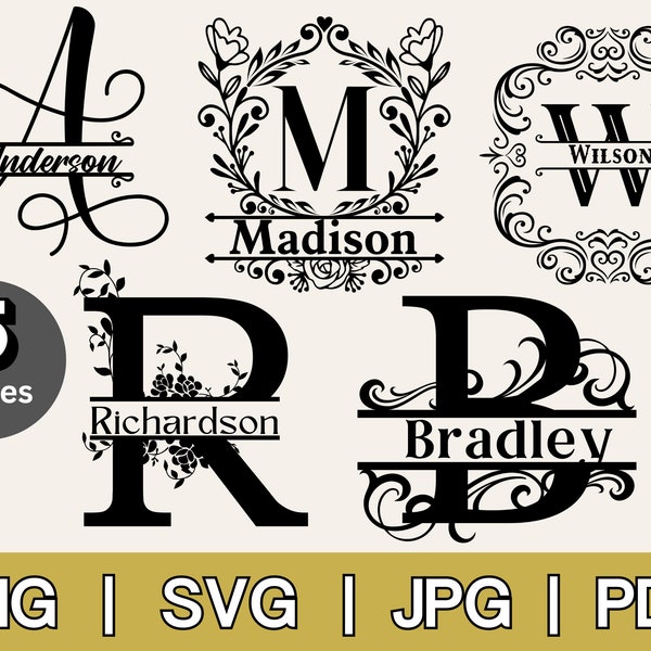 Monogram Svg - Etsy