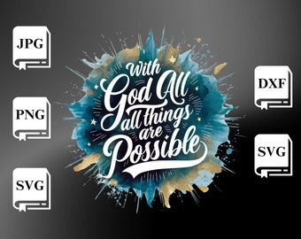 Faith SVG: Christian Shirt Design, Bible Verse (Digital Download)
