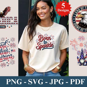 Patriotic SVG Bundle: 4th of July Designs (Digital Download)