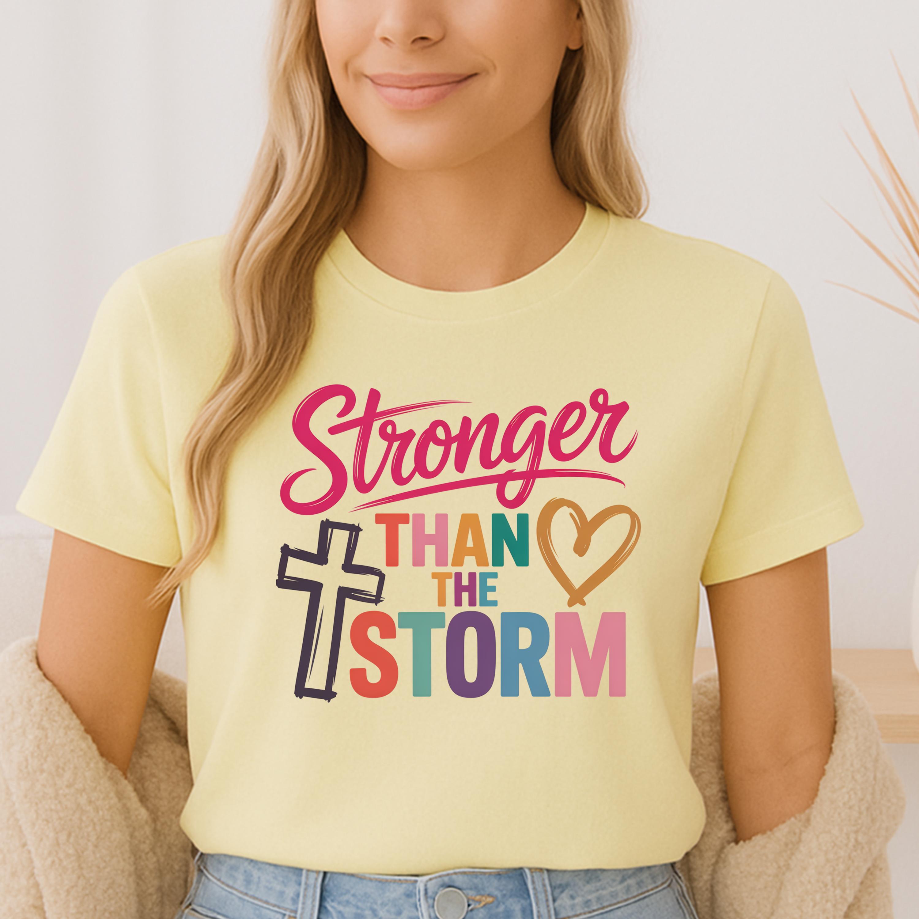 Stronger Than the Storm SVG PNG Christian Faith Shirt Sublimation ...