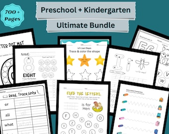 Lot de livres d'activités pour la maternelle : plus de 700 pages (PDF)