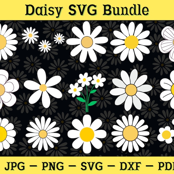 Daisy SVG | Daisy SVG Bundle | daisies tumbler wrap | daisy flower tumbler wrap | Daisy SVG Files | daisy svg wrap