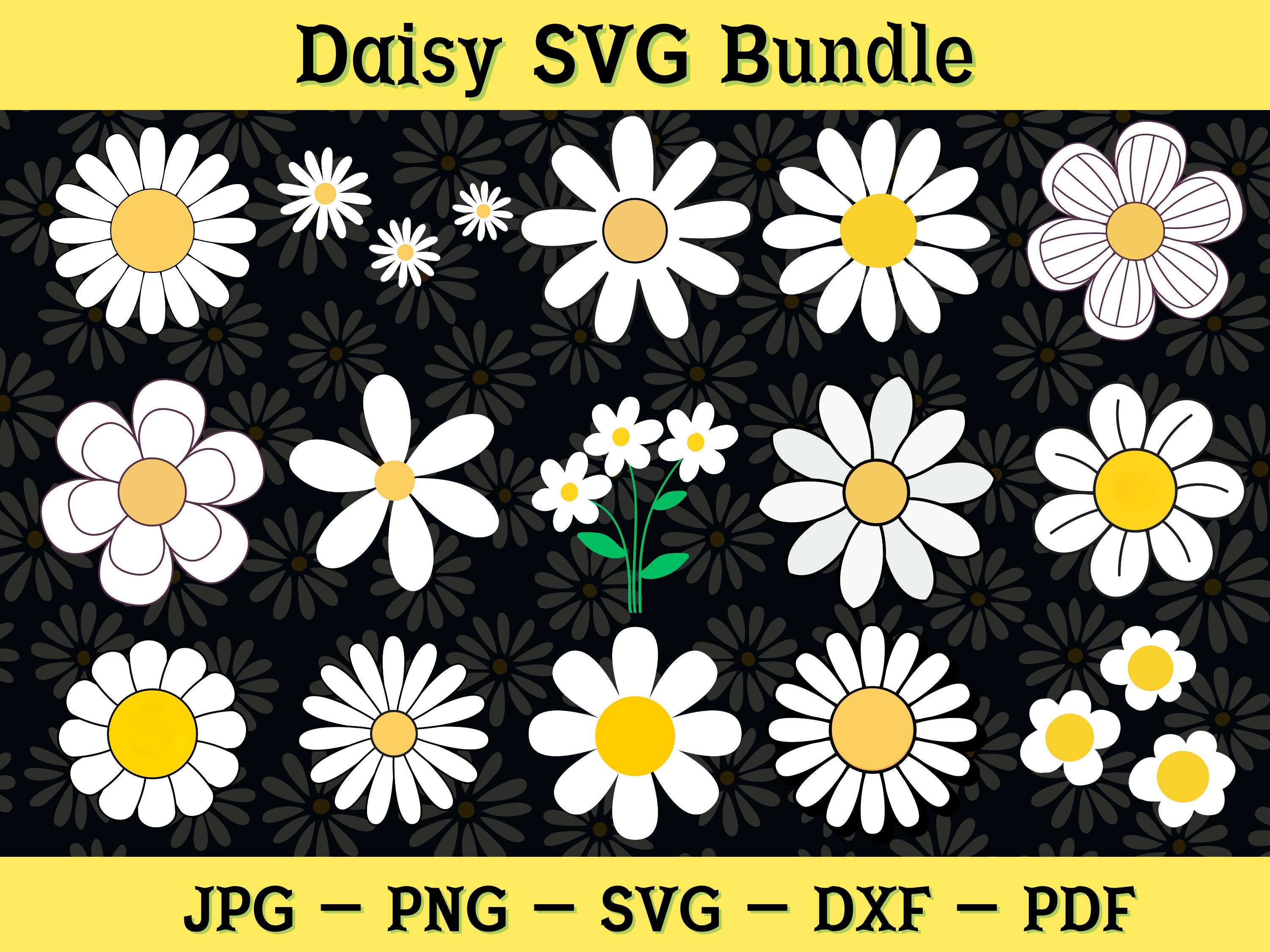 Daisy SVG Daisy SVG Bundle Daisies Tumbler Wrap Daisy Flower Tumbler ...