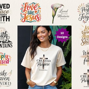Christian SVG Bundle religiöse svg, BOHO christliche Designs, Bibel Vers Bundle, religiöse Clipart, christliche Boho, christliche Inspiration