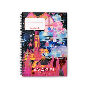 lava girl Spiral Notebook - Ruled Line