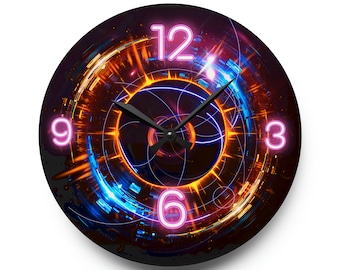 Time machine  Acrylic Wall Clock