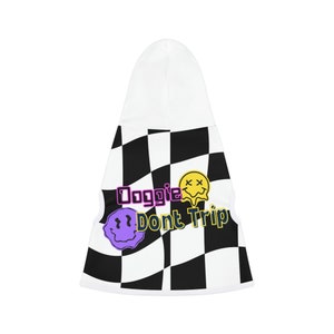 Doggie Dont Trip psychedelic pet hoodie